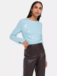 Whistles Minimal Sequin Top