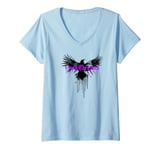 Womens Quoth the Raven V-Neck T-Shirt