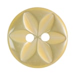 Pack of Six Yellow Buttons