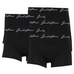 Jack & Jones Mens Handwrite Boxer Briefs - Black - XL