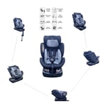 Multi Recliner Swivel ISOFIX R129 360 Rotating Car Pad Seat Booster Stage 0123