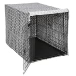 MidWest Homes for Pets Dog Crate Cover with Teflon Fabric Protector, Privacy Dog Crate Cover Fits MidWest and New World 121.92 cm Long (48-Inch) Dog Crates, Machine Wash & Dry, CVR48T-GY