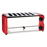 Rowlett 2.6kW Esprit 6 Slot Toaster with 2x Additional Elements & Sandwich Cage | Traffic red | CH188