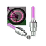 2-Pack Lysande Cykel-/Moped-/Hjul- ventil Rosa