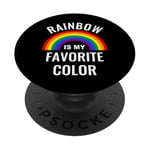 Arc-en-ciel LGBTQ Pride Gay Lesbian Rainbow favorite color PopSockets PopGrip Adhésif