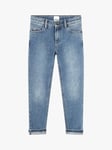 BOSS Kids' Slim Fit Denim Trousers, Blue