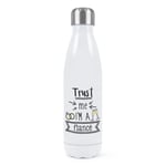 Trust Me I'm A Fiance His Double Wall Water Bottle Funny Valentines Day