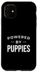 Coque pour iPhone 11 Funny Puppy Dog Lover Powered by Puppies