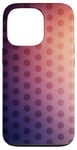 Coque pour iPhone 13 Pro Violet à pois jaunes dégradés