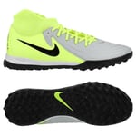 Nike Phantom Luna II Academy TF Mad Voltage - Sølv/Sort/Neon - Turf (TF), størrelse 47½