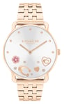 Coach 14504285 Women's Elliot Silver Dial / Rose Gold-Tone Watch