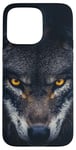 iPhone 15 Pro Max Wolf Lovers Black Wolf Wild Animal Lovers Wolf Illustration Case