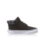 Vans Childrens Unisex Era Hi MTE Lace-Up Black Nubuck Leather Kids Plimsolls 302I2J Black/Nubuck - Size UK 12 Kids