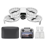 Bundle Fly More DJI Flip (radiocommande RC 2 avec écran), Drone Caméra 4K UHD pour Adultes, Décollage palmaire, Retour Automatique, Vol Intelligent, Trois Batteries pour Un Temps de vol de 93 Min