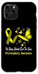 Coque pour iPhone 11 Pro Ruban jaune pour sensibilisation à la microcéphalie