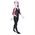 Gwen Stacy kostym Spider-vers Barn kostym Cosplay Jumpsuit 100-110cm 140-150cm