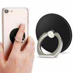 Finger Grip Ring Stand 360° Rotating Phone Holder For Iphone Phone Tablet Black