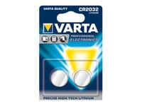 Varta Cr 2032, Engångsbatteri, Cr2032, Litium, 3 V, 2 St, 230 Mah