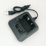 UV5R USB-batteriladdare för bärbar tvåvägsradio Walkie Talkie Baofeng Uv-5r Uv-5re 5RB Uv-5ra Tillbehör