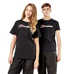 Berghaus Kids' Logo T-Shirt with Short Sleeves, Kids T-Shirt with a Lightweight Active Fit, Kids' Hiking & Outdoor Recreation Clothing (13 Years, Black)