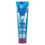 Aussie Super Serum Leave In Conditioner Hair Serum Treatment, For Dry, Damaged Hair. 100 Hours of Hydration, Smooth, Soften, Detangle, Prevent Split Ends and Boost Shine, 160ml