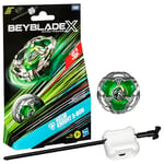 Beyblade X, Starter Pack avec toupie de compétition Helm Knight 3-80N et Lanceur