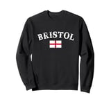 Bristol England Vintage English Flag Englishman Sweatshirt