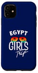 Coque pour iPhone 11 Egypt Girls Trip Travel Vacation Femme Égypte