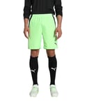 PUMA Teamliga Shorts Combinaison modèle Court Homme, Noir (Fizzy Lime Black), L