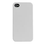 Coque arrière Blanche Blueway finition rubber + film protecteur _ iPhone 5