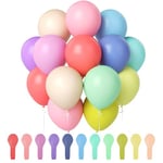 Oamwrae 110 Pièces Ballon Pastel, 12 Pouces Ballons Anniversaire Multicolores, Ballon Helium pour Decoration Anniversaire, Remise de Diplôme, Baby Shower, Mariage