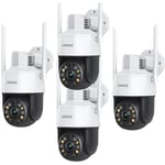 WZ500 - 5MP ptz WiFi Security ip Camera with 20X Optical Zoom, 328 ft Infrared Night Vision, ai Human Detection & Auto Tracking, Two-Way Audio,