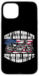 iPhone 15 Plus One Life Ride The Hell Out Of It US Flag Motorcycle Biker Case