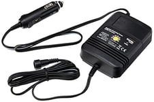 Hama Bloc d'alimentation allume-cigares (2000 mAh, stabilisé, pour allume-cigare, maximum 14V, variations de tension minimales, universelle, 8 fiches différentes) Noir