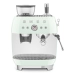 Smeg EGF03 Espresso Coffee Machine in Pastel Green