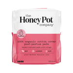 Organic Herbal-Infused Pads with Wings Post-Partum 12 Count By The Honey Pot