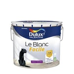 Dulux Valentine Le Blanc Facile - Peinture Intérieure Murs, Plafonds, Boiseries - Facile à appliquer - Velours Blanc 10 L