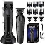 Kemei sladdlös hårklippare 0mm Clipper professionell elektrisk klippmaskin, 100 % ny