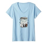 Womens Cute Claw Machine, Grab a Ghost, "Reel in" the Fun Halloween V-Neck T-Shirt