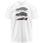 Kappa Argla Alpine F1 T-Shirt, Blanc, S Homme