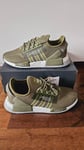 Adidas Originals NMD R1 V2 ® ( Men UK 9.5 EUR 44 ) Focus Olive Green / White NEW