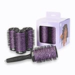 Olivia Garden Multibrush Curlers Kit - 4 Barillets & 1 Manche Détachable - Taille 55 - Parfait pour boucles et volume