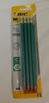 8 PACK BIC EVOLUTION ECOLUTION HB GRAPHITE PENCILS WITH ERASER TIP