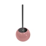 Brosse WC Design "Bullea" 37cm Rose Poudré