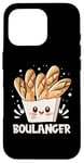 Coque pour iPhone 16 Pro Boulanger Baguettes Heureux