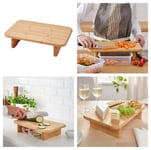 STOLTHET Chopping bamboo cutting board wooden chopping board non slip 35x22 cm