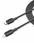 Anker USB C to Lightning Cable, 310 USB-C to Lightning Braided Cable(6ft, Black), MFi Certified, Fast Charging Cable for iPhone 14 Plus 14 14 Pro Max 13 13 Pro iPhone 12 (Charger Not Included)