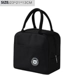 Lunchboxpåse Bento Box Isoleringspaket Thermal picknickpåsar Black