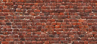 Vintage masonry red brick wall background for design