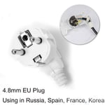 Adaptateur de prise ue,prise électrique rewirable,4.0mm,prises mâles,Schuko,France,allemagne,rallonge - Type 4.8mm eu plug-3pcs #A